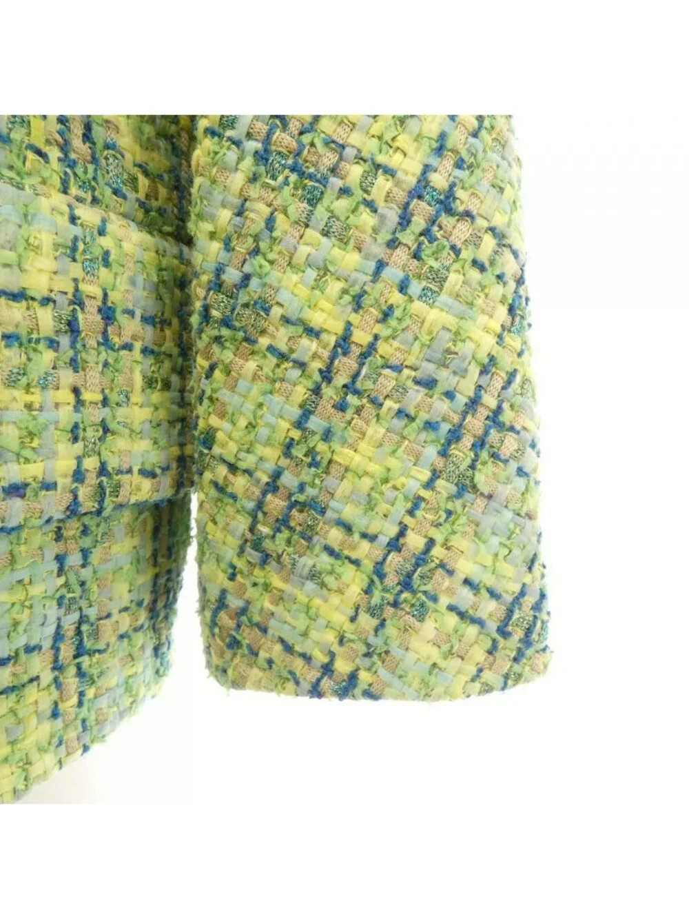 Chanel Collarless Jacket Blue